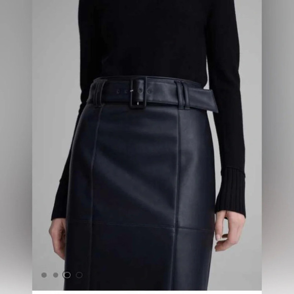 Club Monaco Black Midi Skirt - Picture 3 of 13